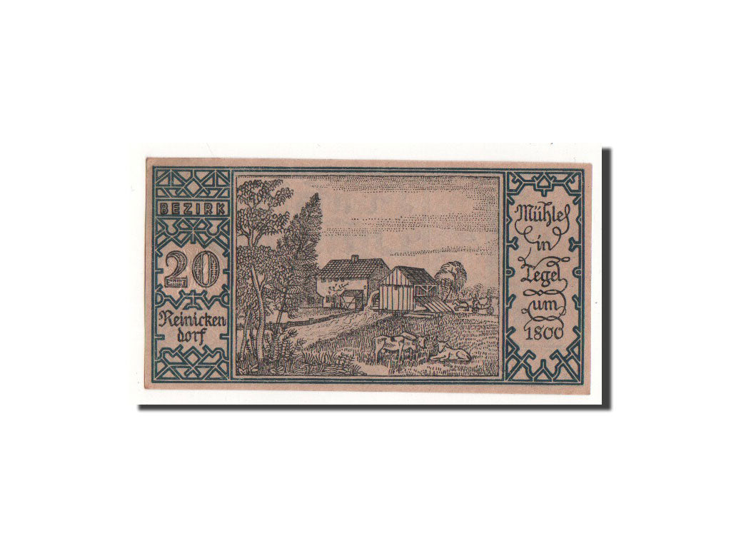 Biljet, Duitsland, Berlin Stadt, 50 Pfennig, Reinickendorf, 1921, 1921-09-09