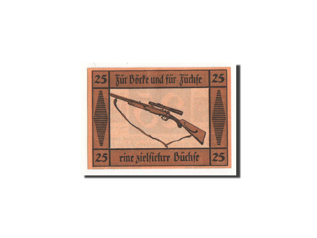 Banknote, Germany, Suhl, 25 Pfennig, fusil, O.D, Undated, UNC(65-70)
