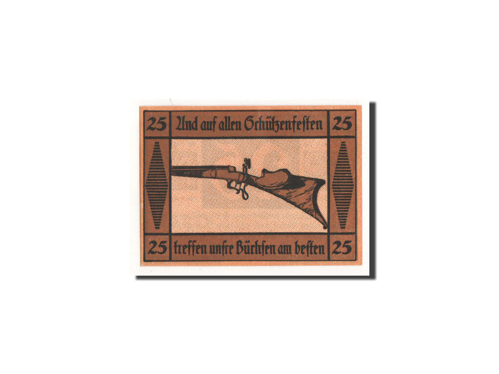 Banknote, Germany, Suhl, 25 Pfennig, fusil 1, O.D, Undated, UNC(65-70)