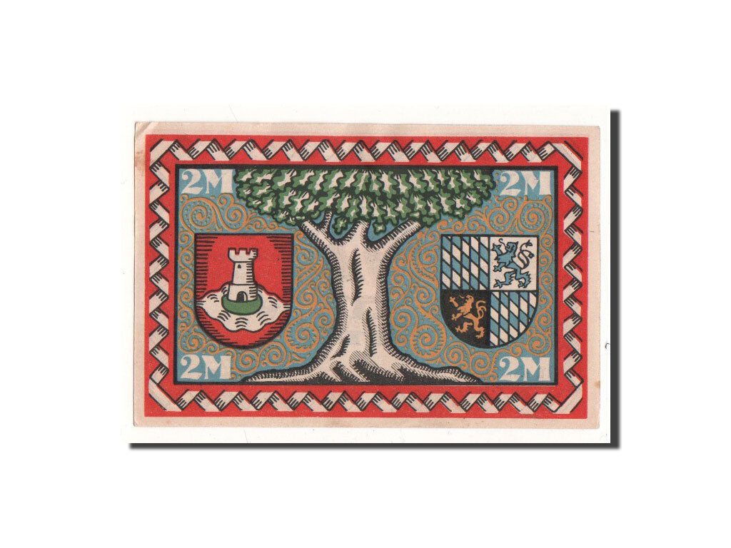 Billet, Allemagne, Pasing Stadt, 2 Mark, Ecusson, 1918, 1918-09-01, NEUF