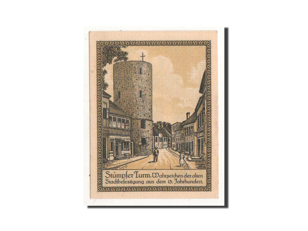 Banknote, Germany, Lenzen a.d. Elbe, 75 Pfennig, Eglise, O.D, Undated