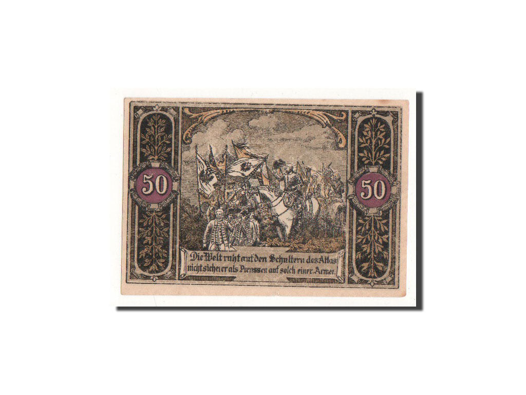 Billet, Allemagne, Hohenfriedeberg, 50 Pfennig, cavalier, O.D, Undated, NEUF