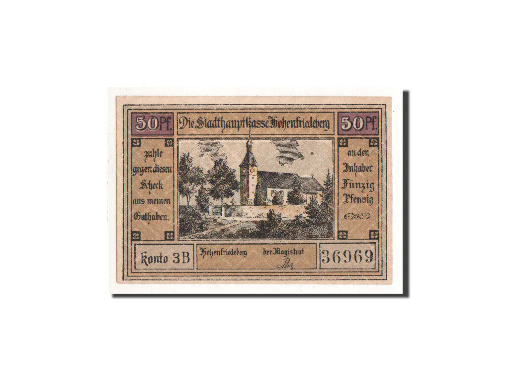 Billet, Allemagne, Hohenfriedeberg, 50 Pfennig, Bataille, O.D, Undated, NEUF