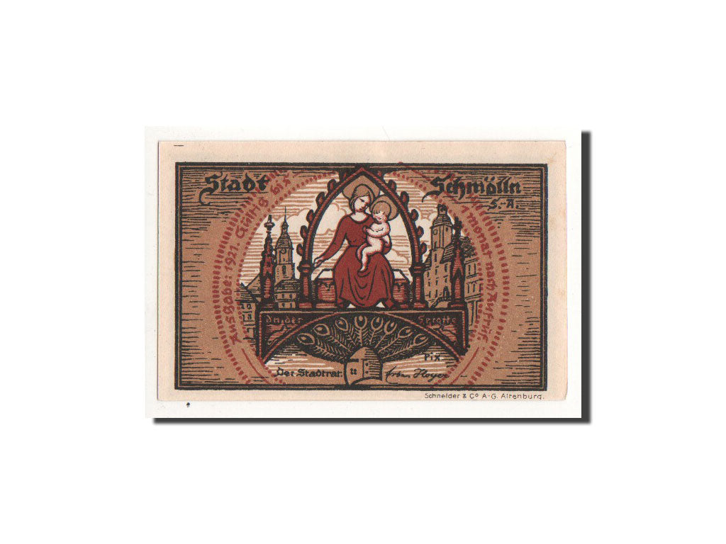 Biljet, Duitsland, Schmolln, 25 Pfennig, personnage, 1921, Undated, NIEUW