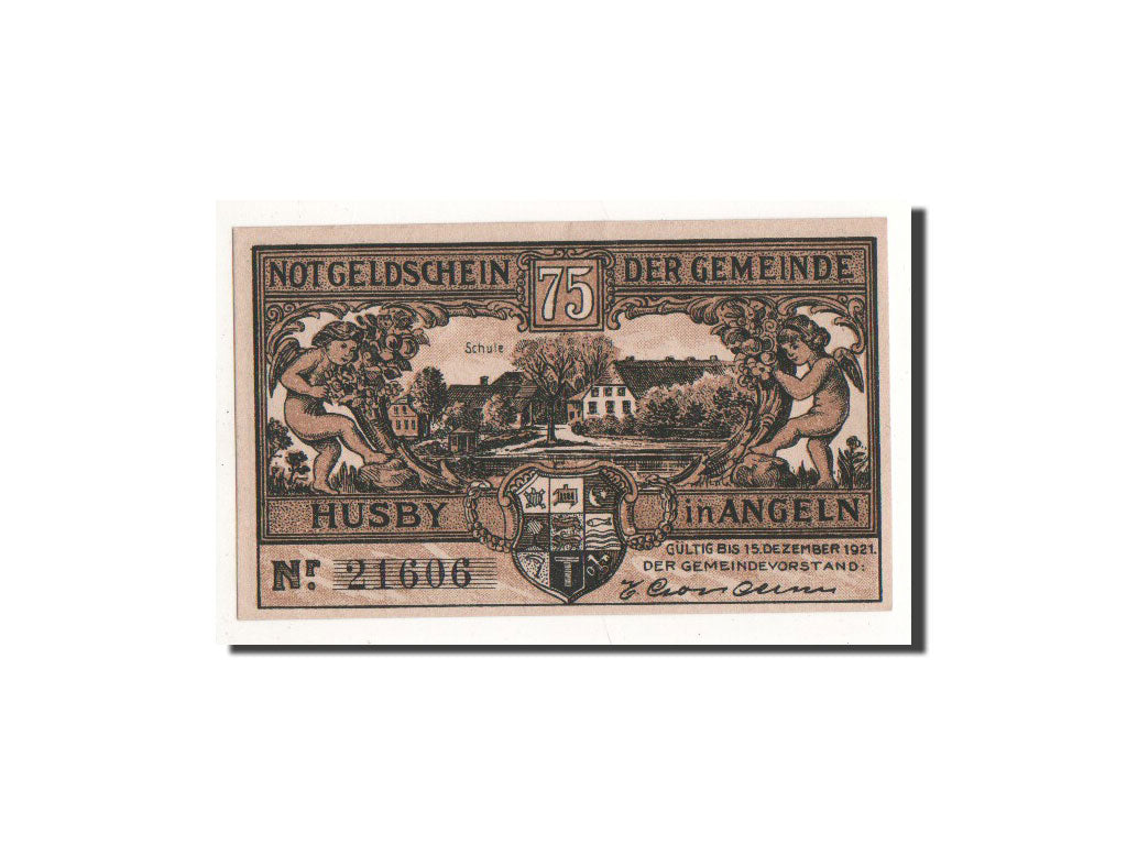Biljet, Duitsland, Husby, 75 Pfennig, chemin de fer, O.D, Undated, NIEUW