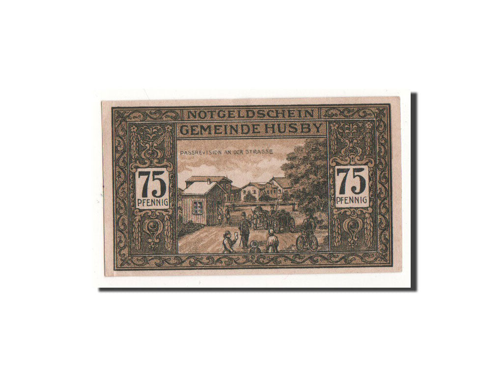 Banconote, Germania, Husby, 75 Pfennig, Diligence, O.D, Undated, FDS