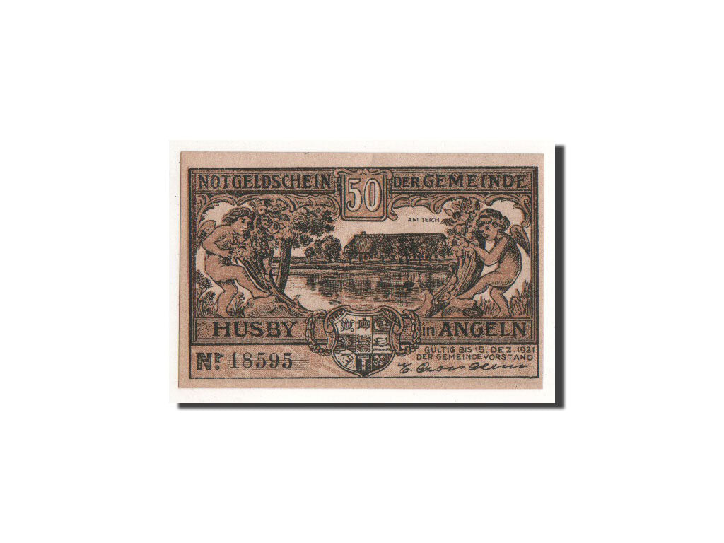 Billet, Allemagne, Husby, 50 Pfennig, personnage, O.D, Undated, NEUF