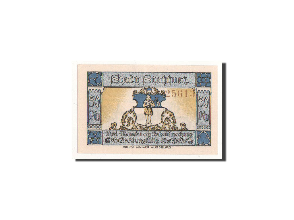 Biljet, Duitsland, Strassfurt, 50 Pfennig, soldat, 1921, 1921-09-01, NIEUW