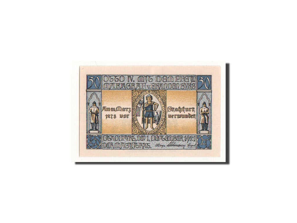 Billet, Allemagne, Strassfurt, 50 Pfennig, personnage, 1921, 1921-09-01, NEUF