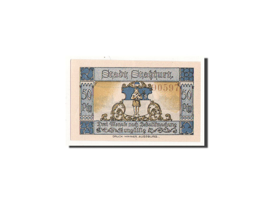 Biljet, Duitsland, Strassfurt, 50 Pfennig, paysage, 1921, 1921-09-01, NIEUW
