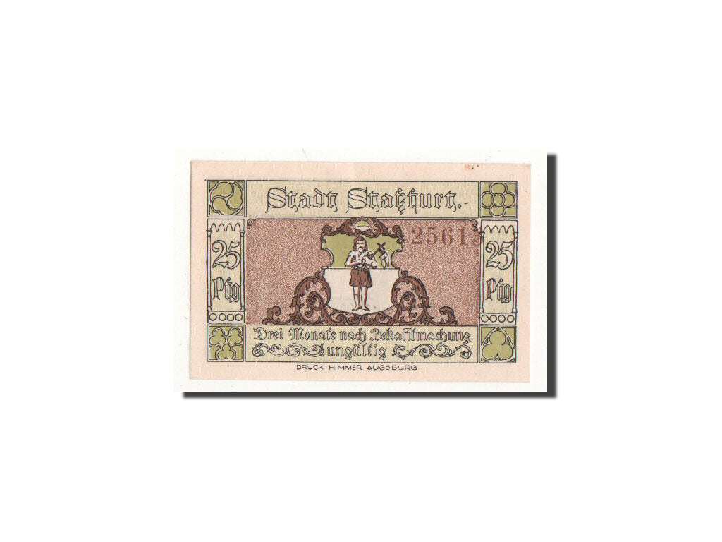 Biljet, Duitsland, Strassfurt, 25 Pfennig, personnage 1, 1921, 1921-09-01