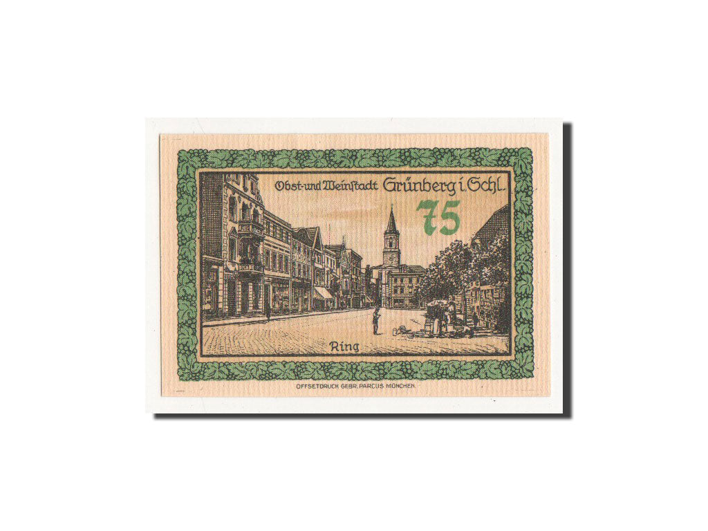 Banconote, Germania, Grünberg, 75 Pfennig, Ville, O.D, Undated, FDS, Mehl:489.4