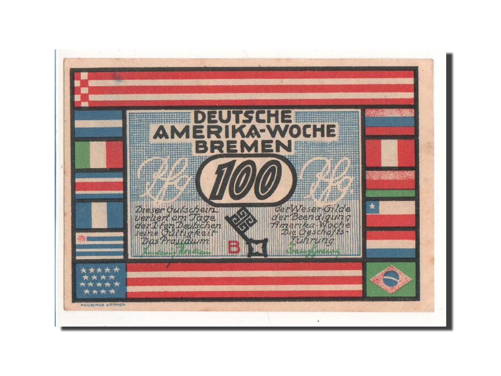 Banknote, Germany, Bremen, 100 Pfennig, Ville, 1923, Undated, UNC(65-70)