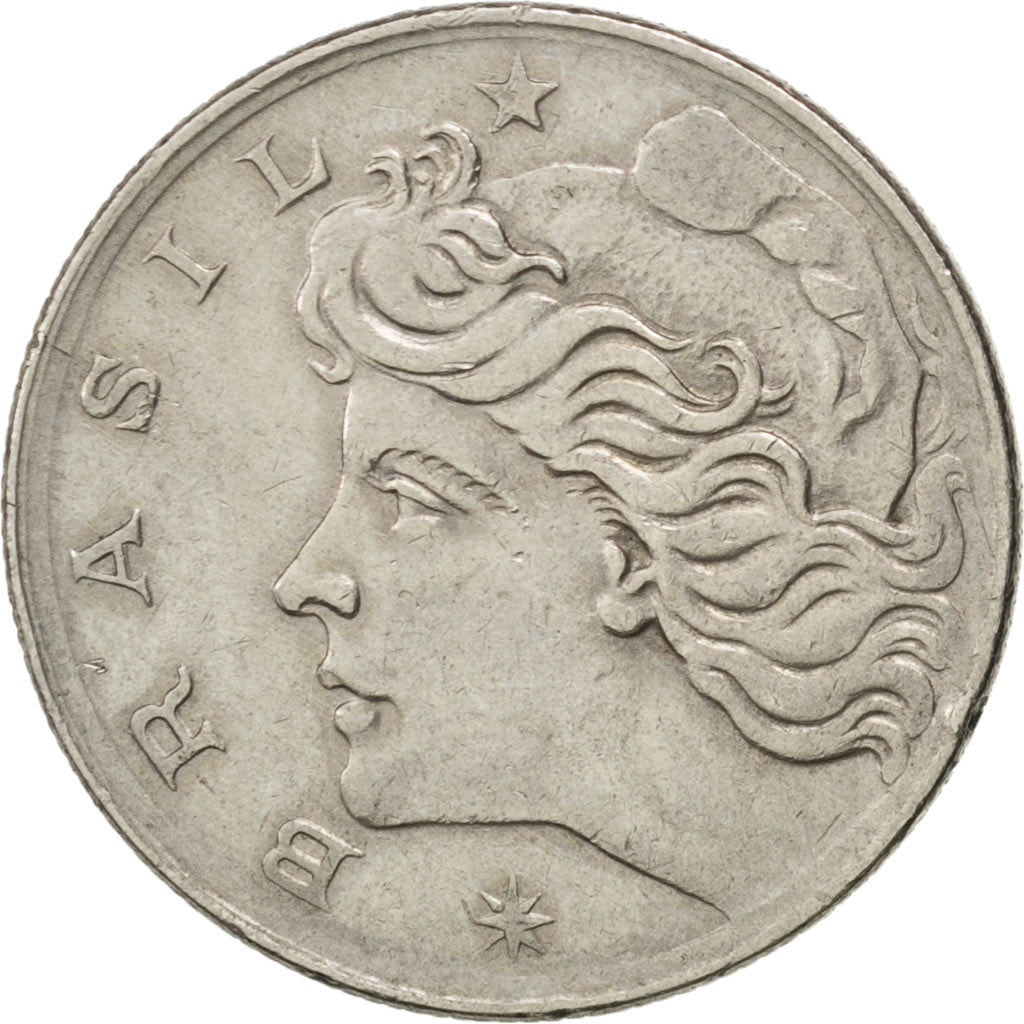 Coin, Brazil, 20 Centavos, 1970, AU(50-53), Copper-nickel, KM:579.2