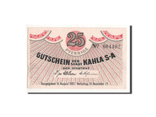 Banknote, Germany, Kahla, 25 Pfennig, village, 1921, 1921-08-15, UNC(65-70)