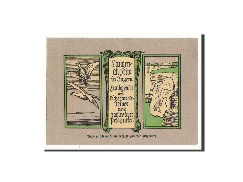 Geldschein, Deutschland, Langenaltheim, 1 Mark, falaise, 1920, 1920-10-01, UNZ