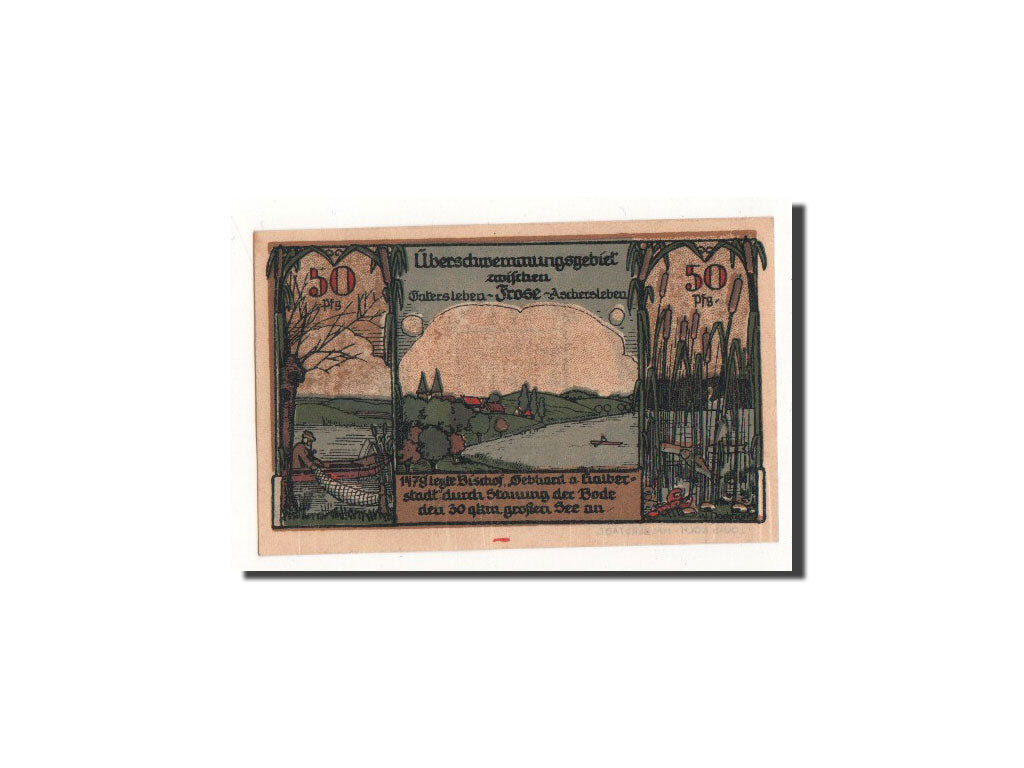 Banknote, Germany, Frose, 50 Pfennig, paysage 2, 1921, 1921-06-27, UNC(65-70)