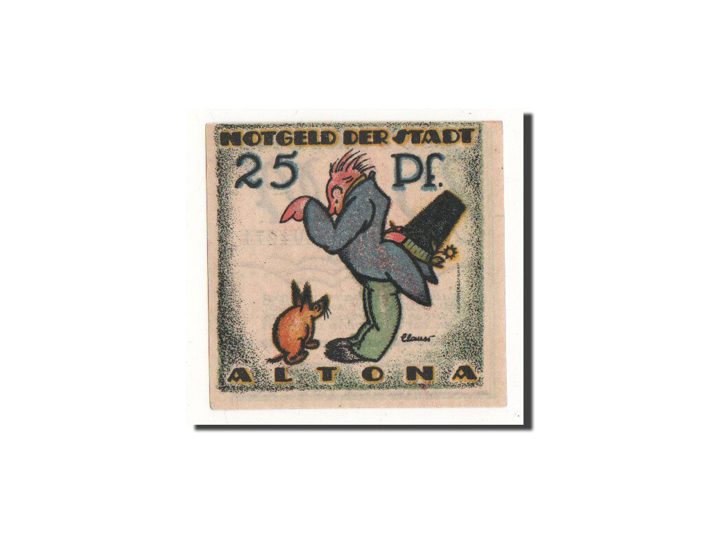 Banknote, Germany, Altona, 25 Pfennig, personnage 1, 1921, 1921-12-12