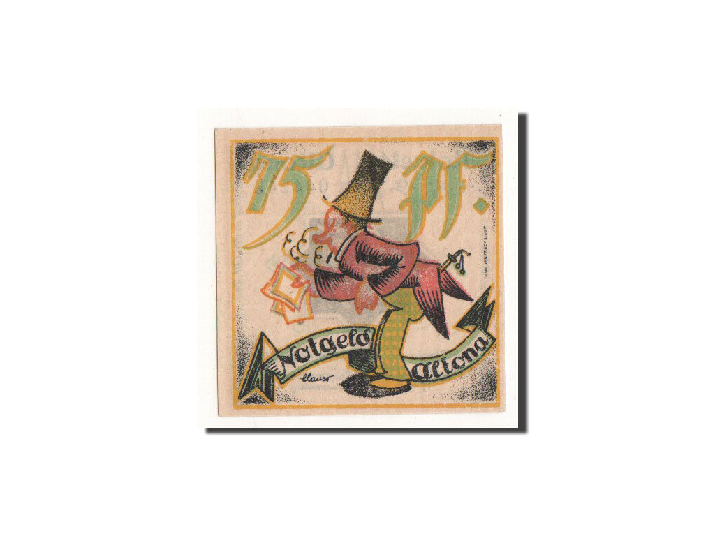 Banknote, Germany, Altona, 75 Pfennig, personnage 1, 1921, 1921-12-12