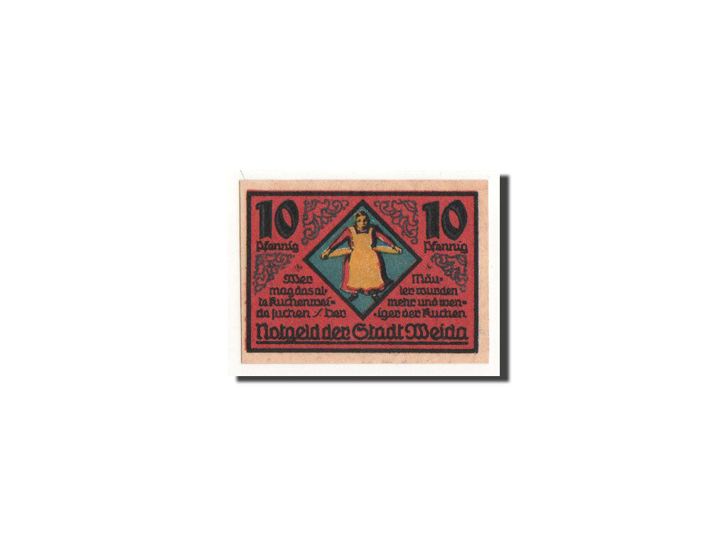 Billete, Alemania, Weida Stadt, 10 Pfennig, Ville, 1921, 1921-09-30, UNC