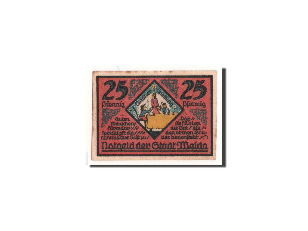Biljet, Duitsland, Weida Stadt, 25 Pfennig, Ville, 1921, 1921-09-30, NIEUW