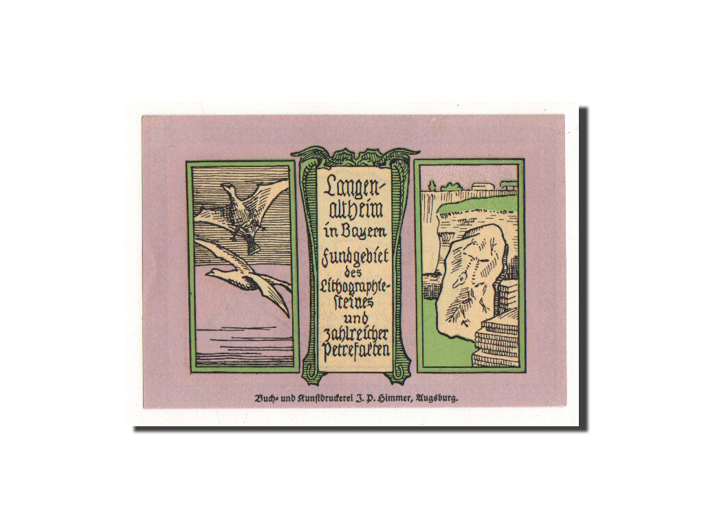 Geldschein, Deutschland, Langenaltheim, 50 Pfennig, falaise, 1920, 1920-10-01