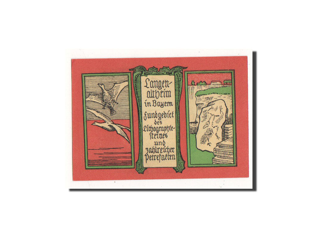 Banknote, Germany, Langenaltheim, 25 Pfennig, falaise, 1920, 1920-10-01