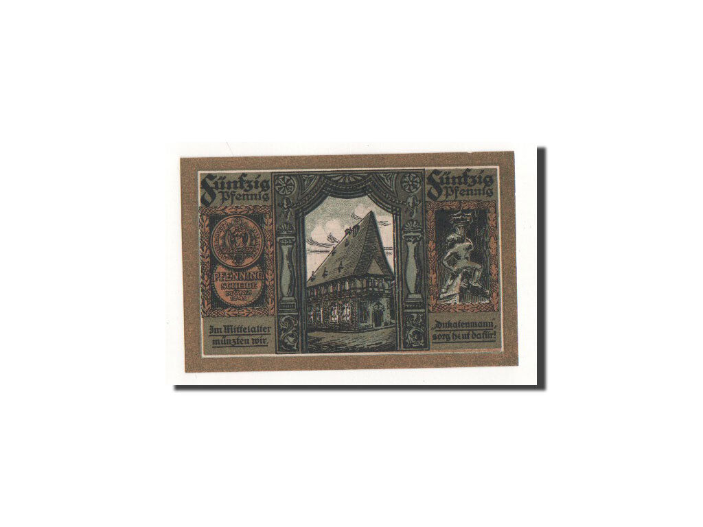 Billet, Allemagne, Goslar Stadt, 50 Pfennig, Maison, 1920, Undated, NEUF
