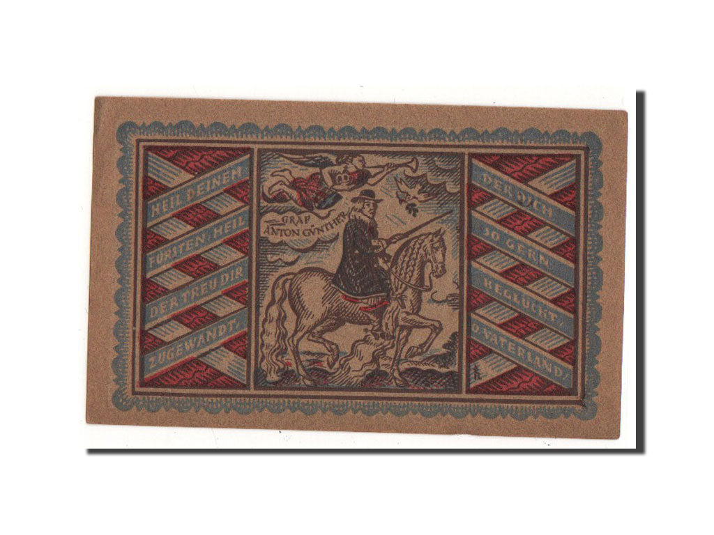 Billete, Alemania, Oldenburg, 50 Pfennig, cavalier, 1921, Undated, UNC