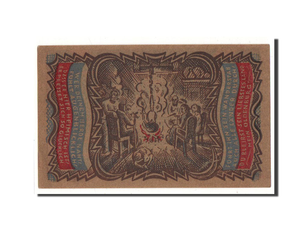Banknote, Germany, Oldenburg, 50 Pfennig, personnage, 1921, Undated, UNC(65-70)