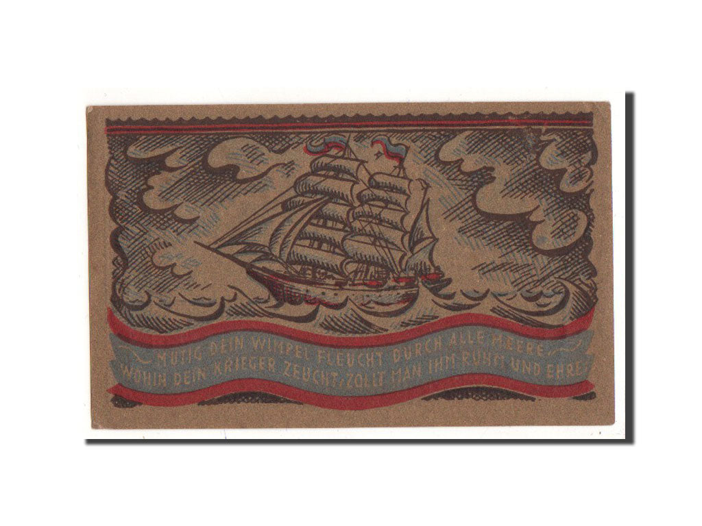 Billete, Alemania, Oldenburg, 50 Pfennig, bateau, 1921, Undated, UNC