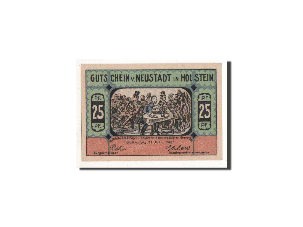 Banknote, Germany, Neustadt i. Holstein Stadt, 25 Pfennig, paysage, O.D