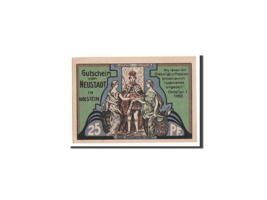 Banknote, Germany, Neustadt i. Holstein Stadt, 25 Pfennig, personnage, O.D