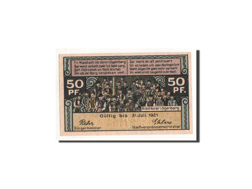 Banknote, Germany, Neustadt i. Holstein Stadt, 50 Pfennig, Eglise, O.D, Undated