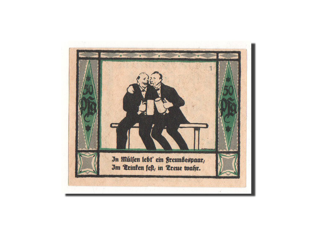 Banknote, Germany, Mülsen St Jacob, 50 Pfennig, personnage 1, 1921, 1921-09-02