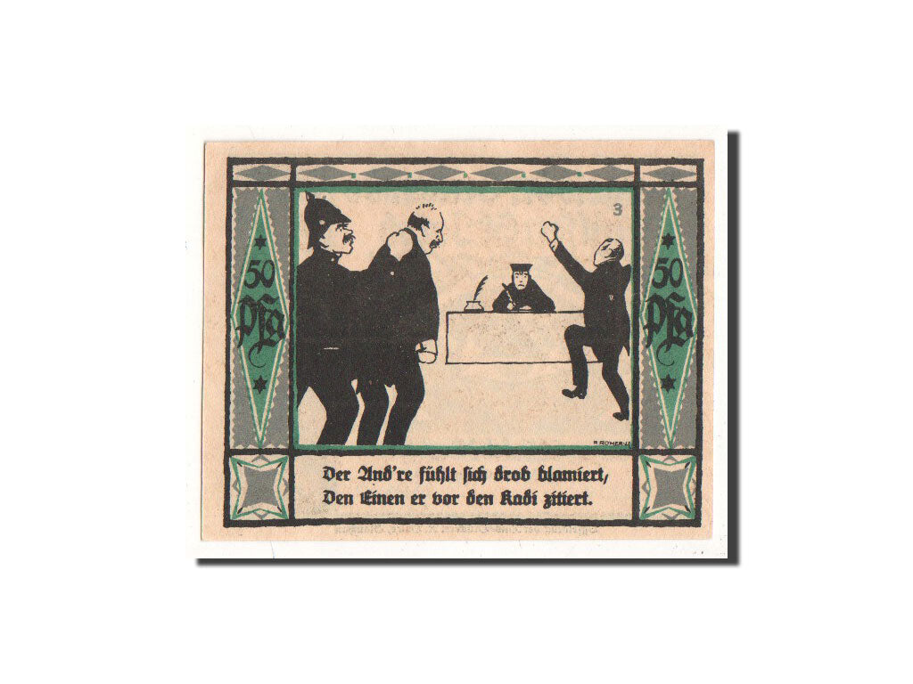 Banknote, Germany, Mülsen St Jacob, 50 Pfennig, personnage 3, 1921, 1921-09-02