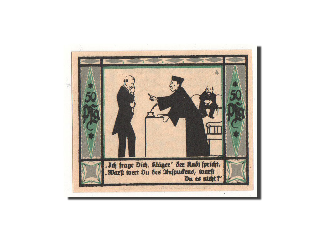 Banknote, Germany, Mülsen St Jacob, 50 Pfennig, personnage 4, 1921, 1921-09-02