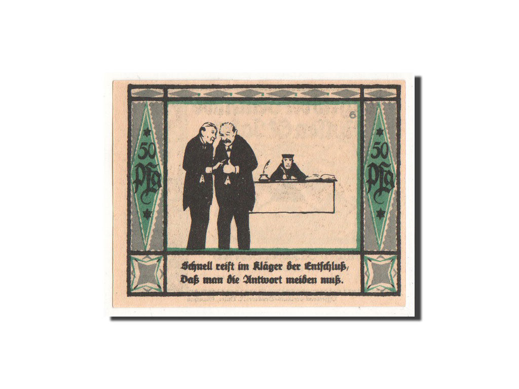 Banknote, Germany, Mülsen St Jacob, 50 Pfennig, personnage 6, 1921, 1921-09-02