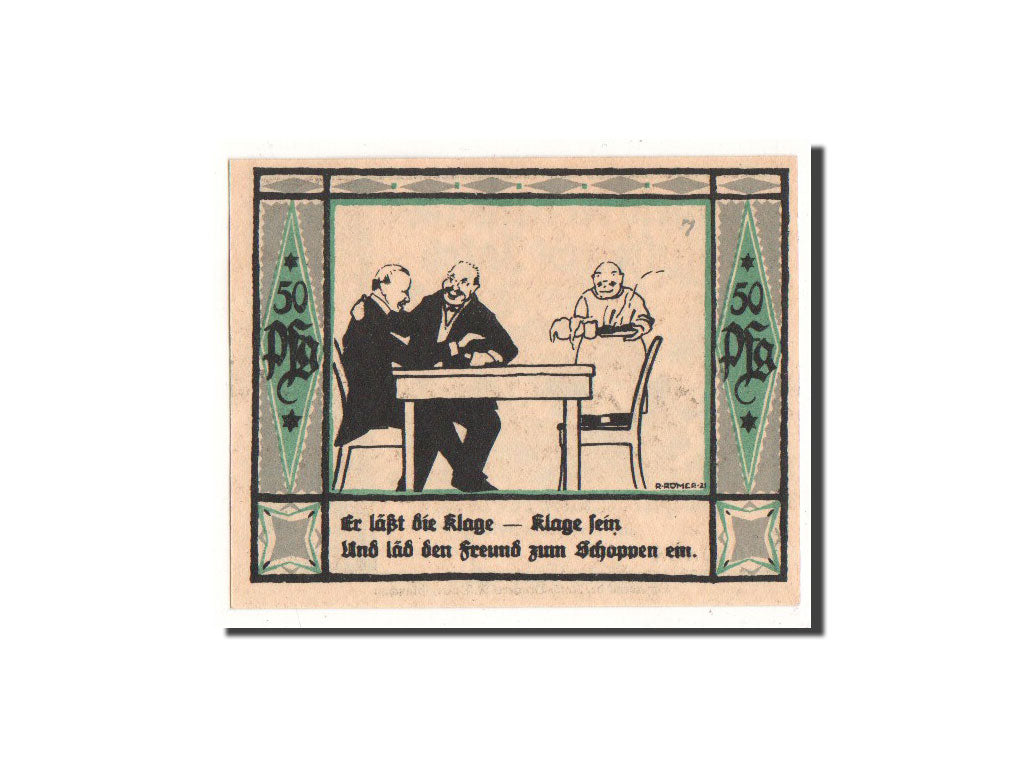 Banknote, Germany, Mülsen St Jacob, 50 Pfennig, personnage 7, 1921, 1921-09-02