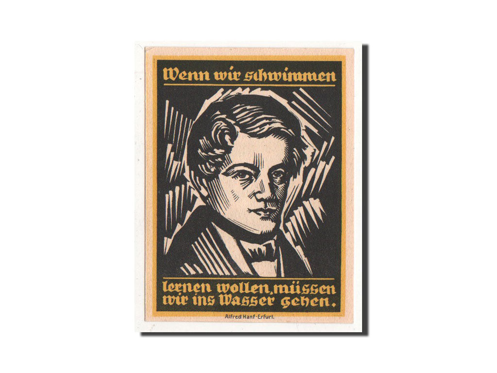 Banknot, Niemcy, Genthin, 25 Pfennig, portrait, 1921, 1921-07-01, UNC(65-70)
