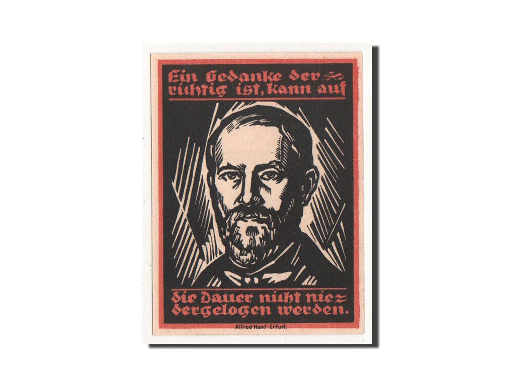 Banknot, Niemcy, Genthin, 50 Pfennig, portrait, 1921, 1921-07-01, UNC(65-70)