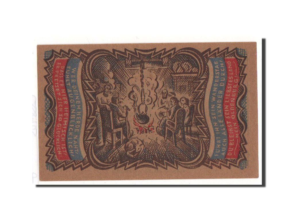 Banknote, Germany, Oldenburg, 50 Pfennig, personnage, 1921, Undated, UNC(65-70)