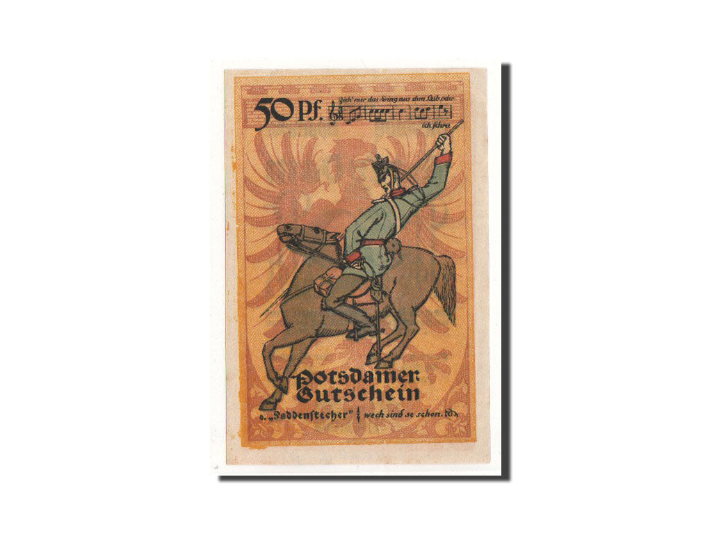 Banknote, Germany, Potsdam, 50 Pfennig, cavalier 2, 1921, 1921-11-28