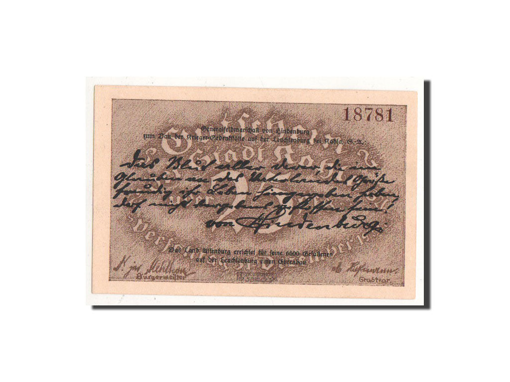 Banknote, Germany, Kahla, 25 Pfennig, chateau 1, O.D, Undated, UNC(65-70)