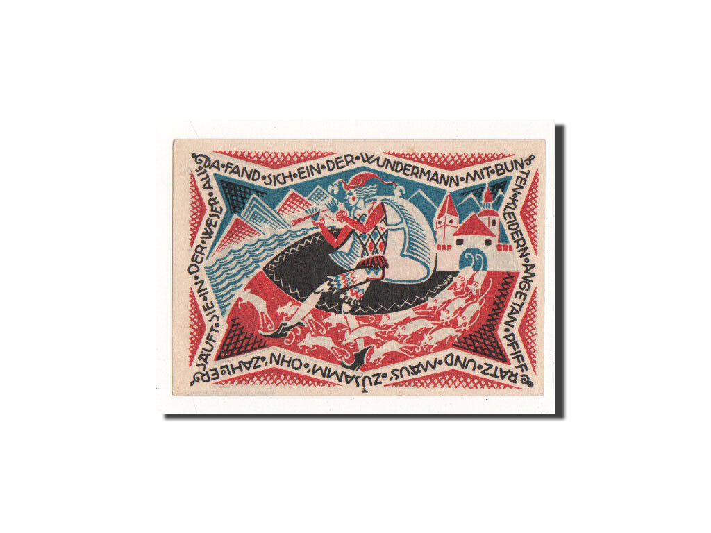 Banknote, Germany, Hameln, 50 Pfennig, personnage, 1921, 1921-09-01, UNC(65-70)