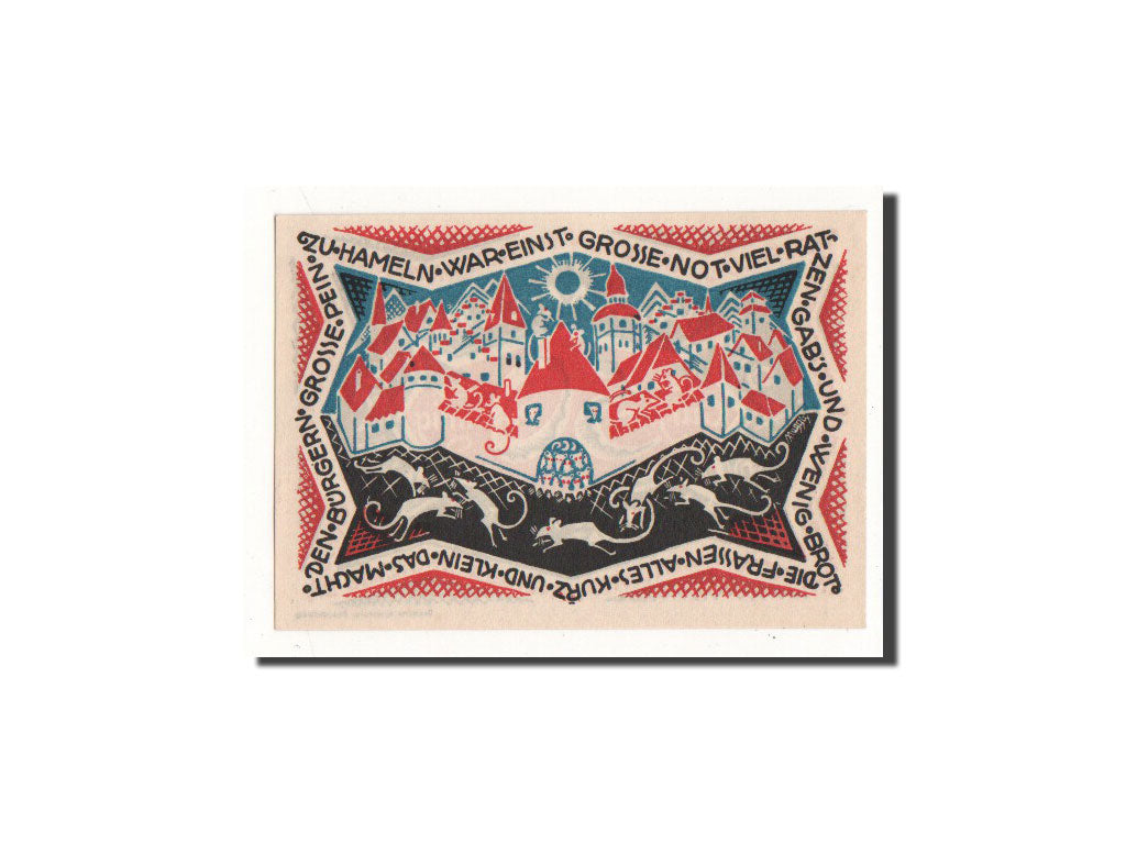 Banknote, Germany, Hameln, 50 Pfennig, paysage, 1921, 1921-09-01, UNC(65-70)