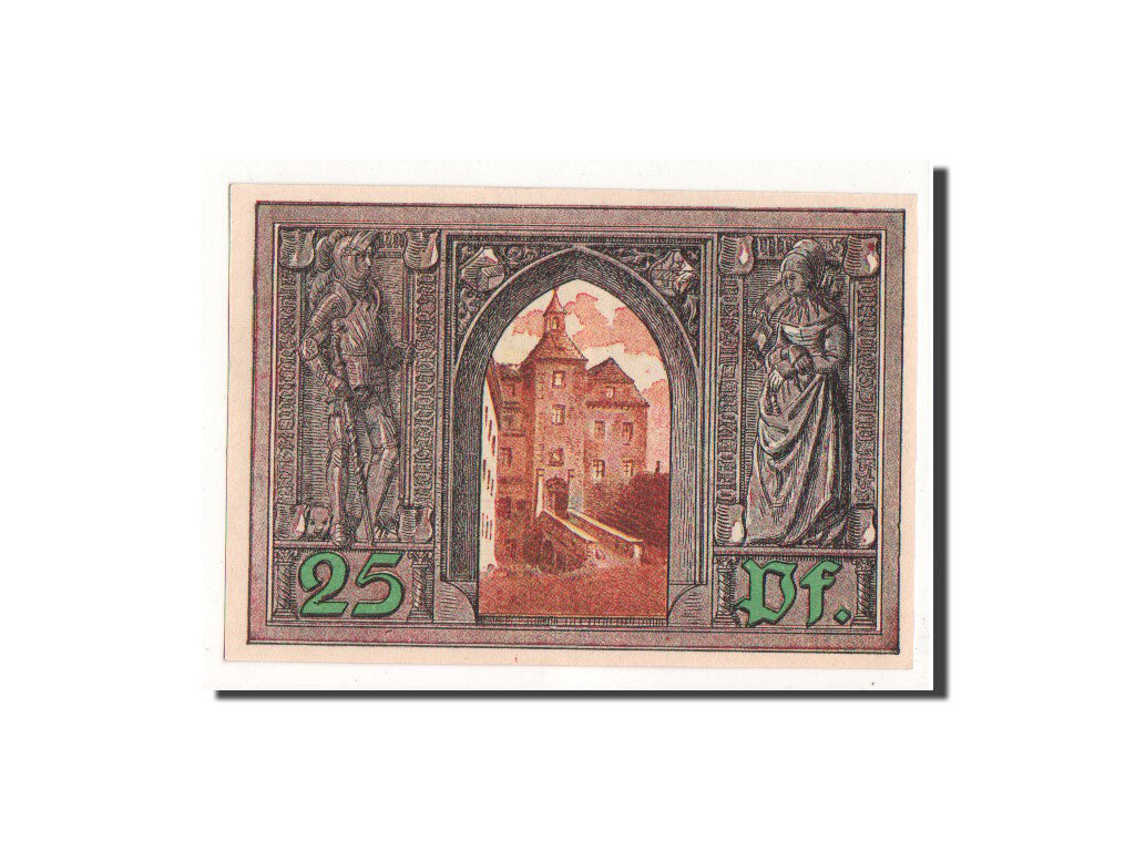 Banknote, Germany, Finsterwalde, 25 Pfennig, château, 1921, Undated