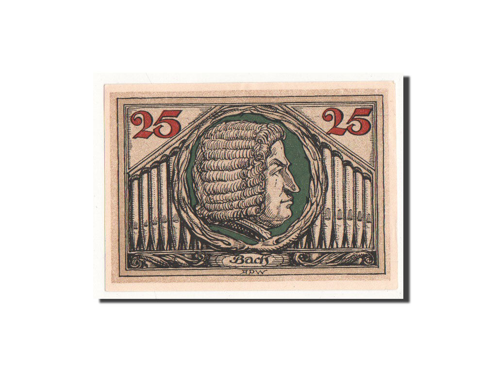 Banknote, Germany, Arnstadt, 25 Pfennig, portrait 2, 1921, Undated, UNC(65-70)