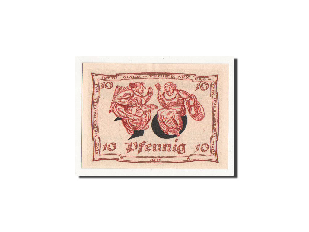 Banknote, Germany, Arnstadt, 10 Pfennig, personnage 1, 1921, Undated