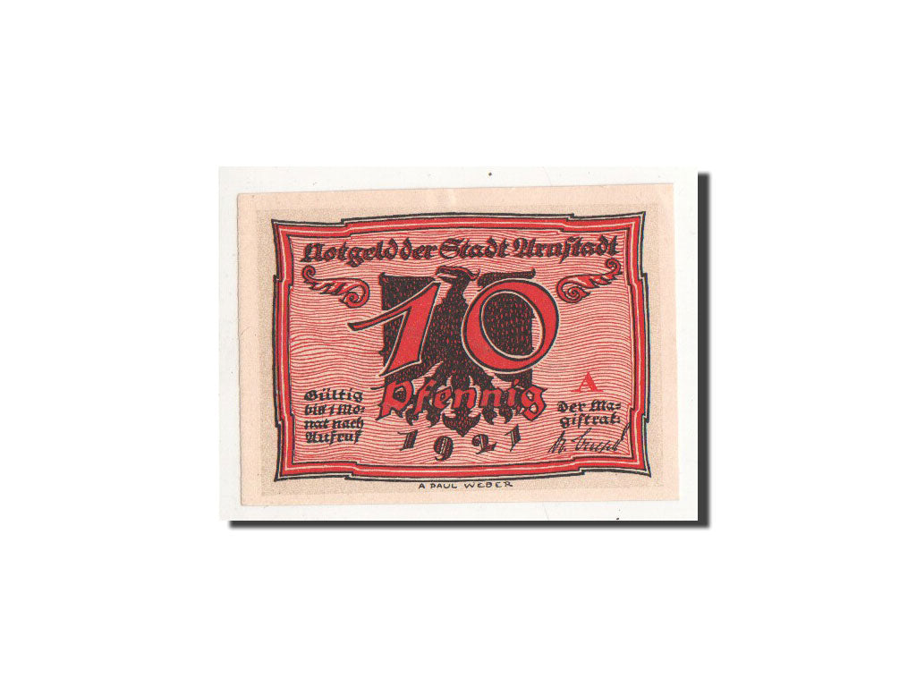 Banknote, Germany, Arnstadt, 10 Pfennig, personnage 2, 1921, Undated